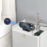 Réveil caméra espion 2 en 1, l'heure et la surveillance