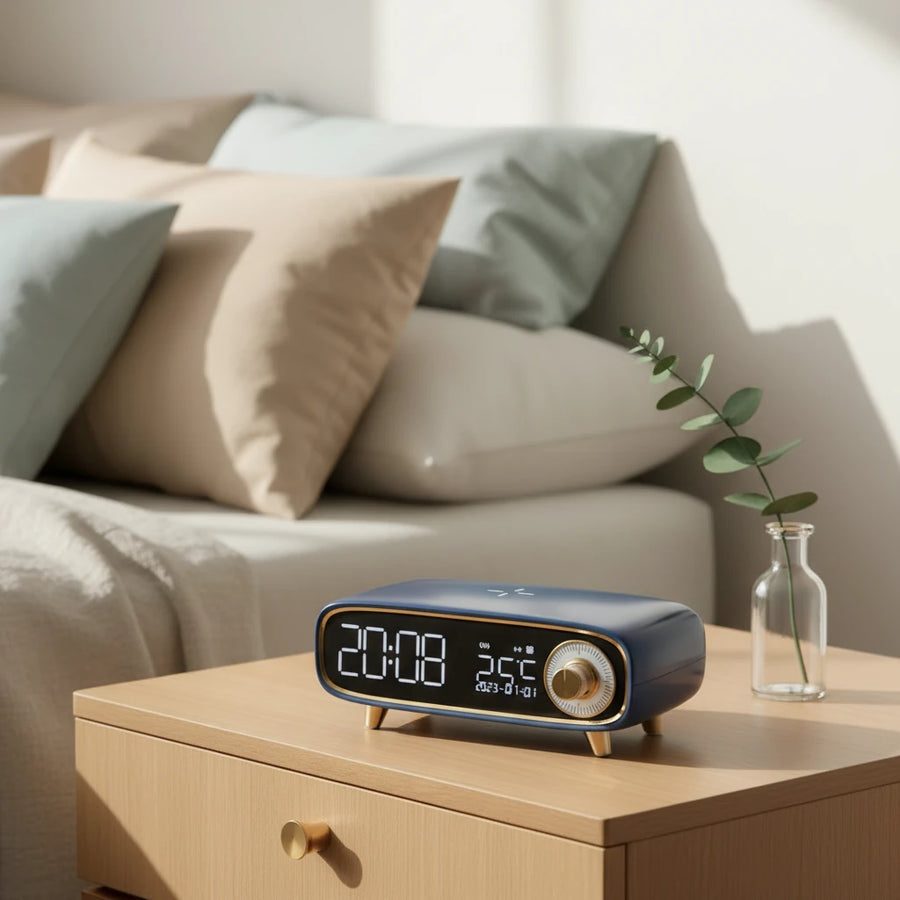 Réveil chargeur induction Bluetooth