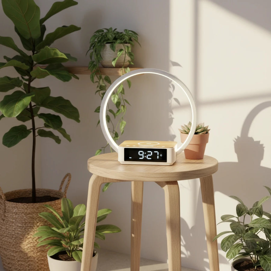 Réveil chargeur induction design