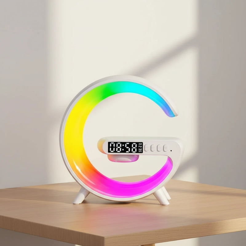 Réveil chargeur induction lampe
