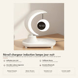 Réveil chargeur induction lampe jour nuit