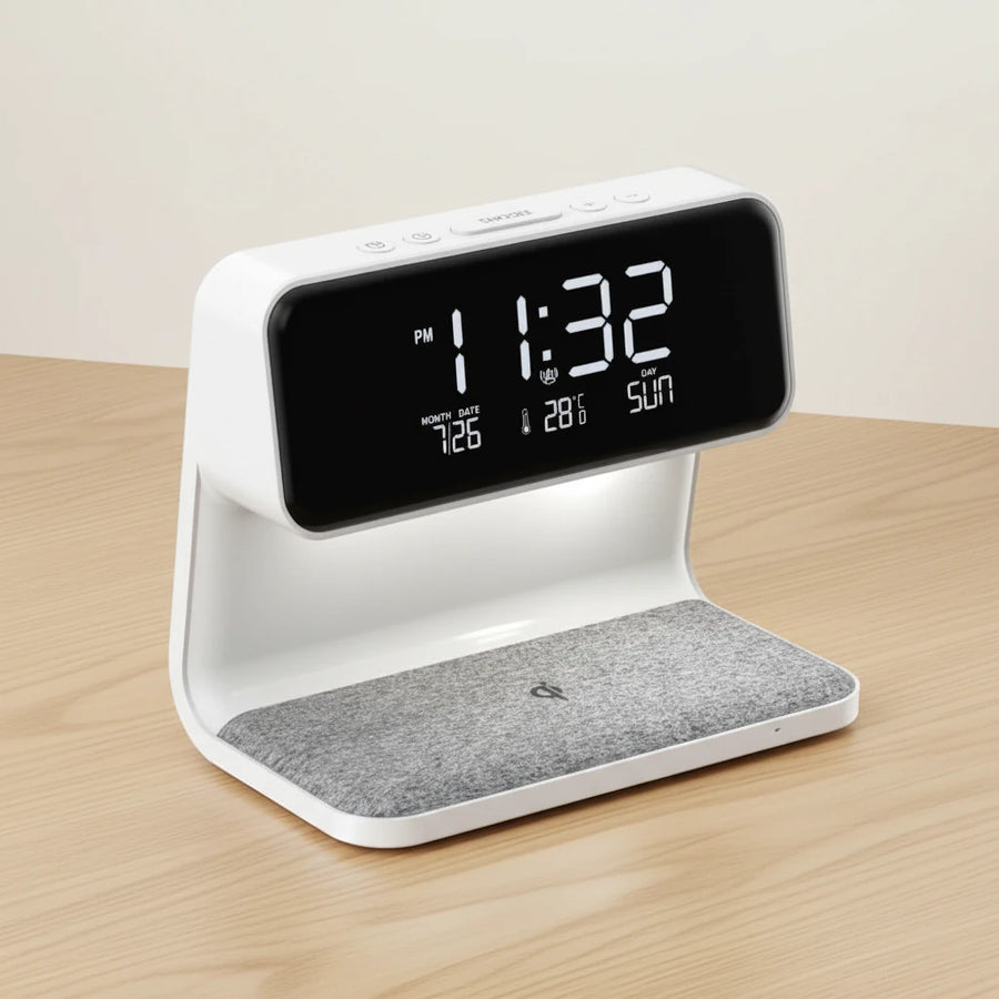 Réveil chargeur induction numérique