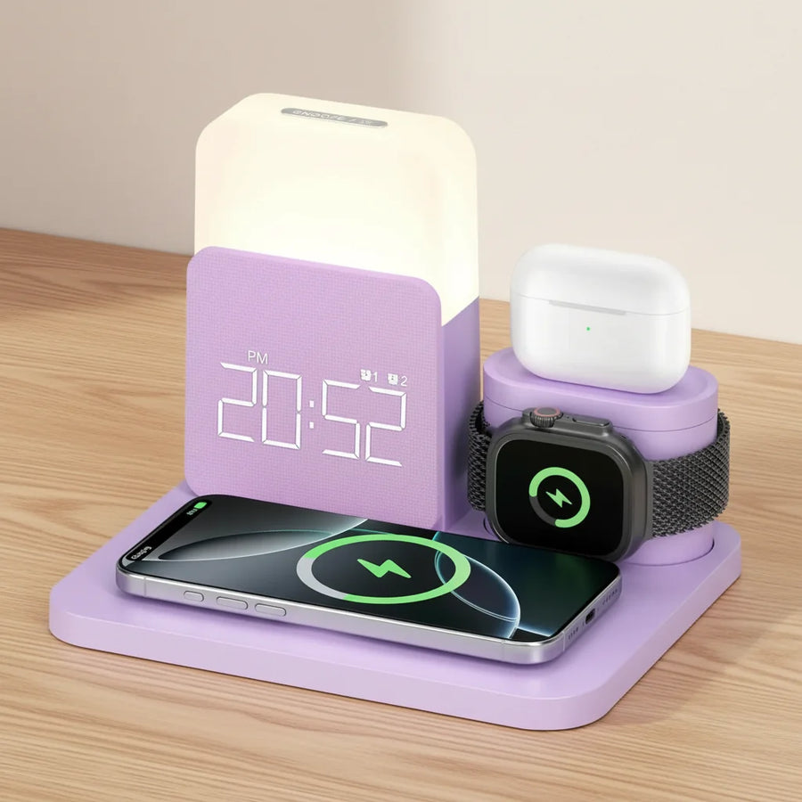 Réveil chargeur à induction sans fil