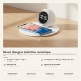 Réveil chargeur induction table de nuit
