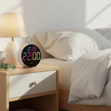 Réveil digital à gros chiffres multicolore