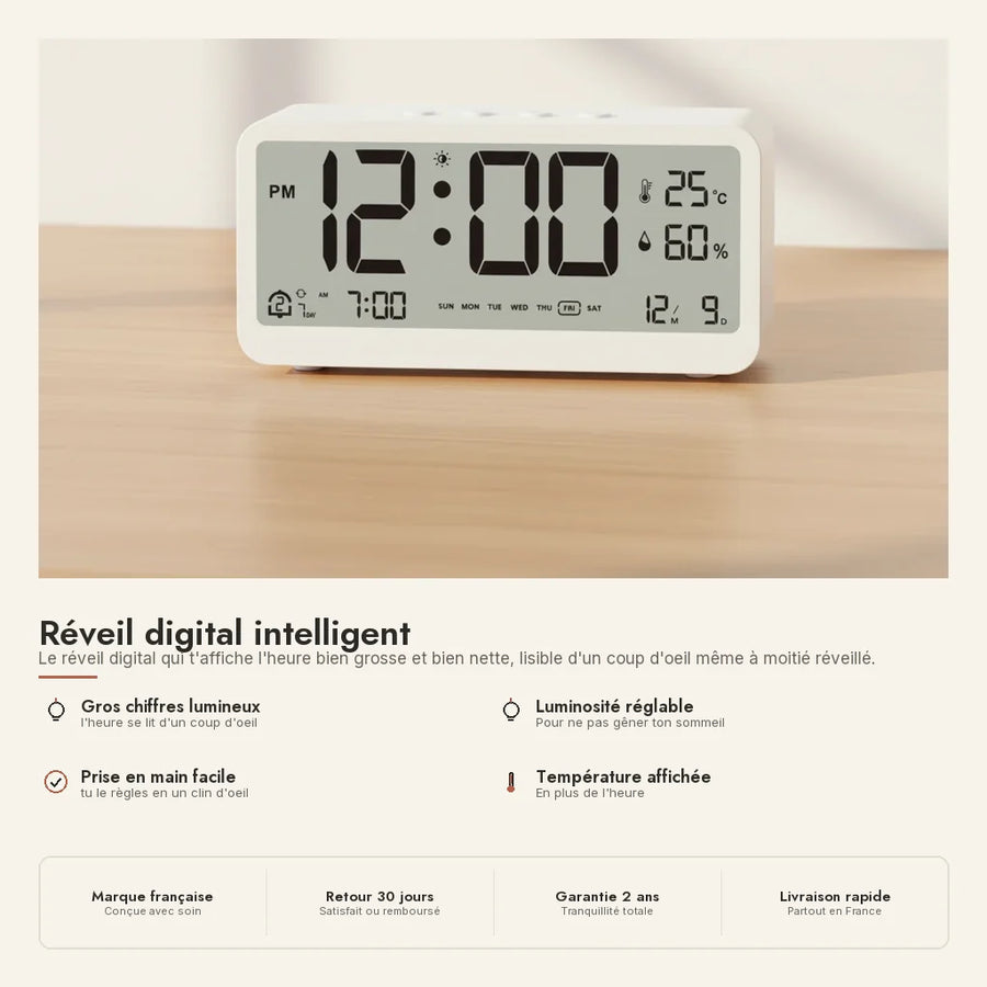 Réveil digital intelligent