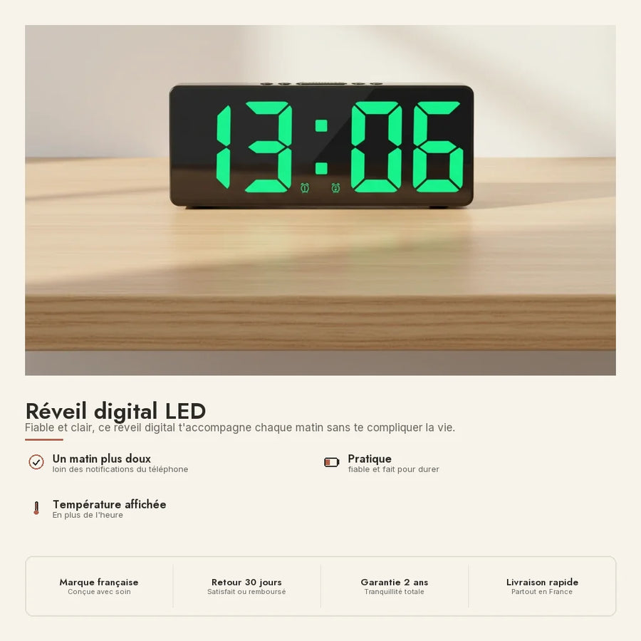 Réveil digital LED