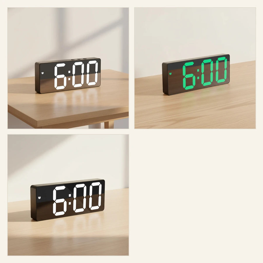 Réveil digital lumineux à grands chiffres