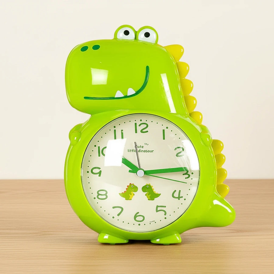 Réveil enfant dinosaure vert