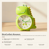 Réveil enfant dinosaure vert