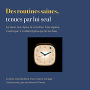 Réveil éducatif coloré pour enfant en détail