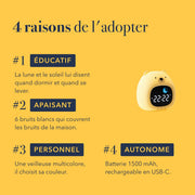 Quatre raisons d'adopter le réveil éducatif jour nuit ours bruit blanc