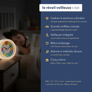 Les caractéristiques du réveil éducatif veilleuse intégrée