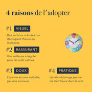 Quatre raisons d'adopter le réveil éducatif veilleuse intégrée