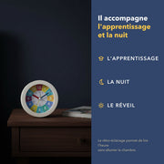 Les moments de la journée accompagnés par le réveil éducatif veilleuse intégrée