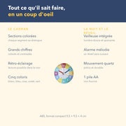Tout ce que fait le réveil éducatif veilleuse intégrée