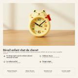 Réveil enfant chat de chevet