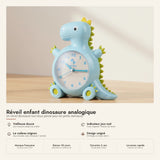 Réveil enfant dinosaure analogique