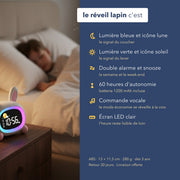 Les caractéristiques du réveil enfant jour et nuit lapin