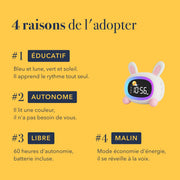 Quatre raisons d'adopter le réveil enfant jour et nuit lapin