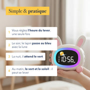 Comment utiliser le réveil enfant jour et nuit lapin en quatre étapes