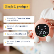 Comment utiliser le réveil enfant jour et nuit pêche en quatre étapes