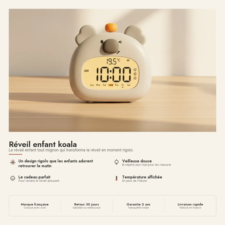 Réveil enfant koala