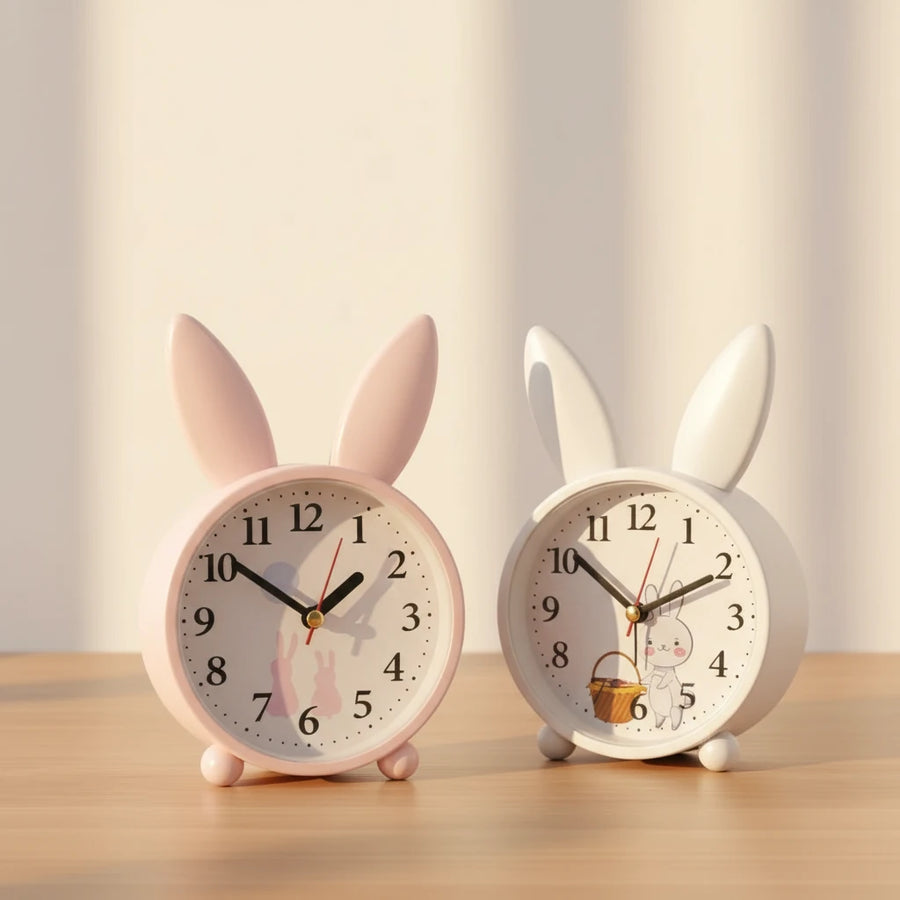 Réveil enfant lapin de chevet multicolore