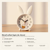 Réveil enfant lapin de chevet multicolore