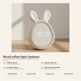 Réveil enfant lapin lumineux