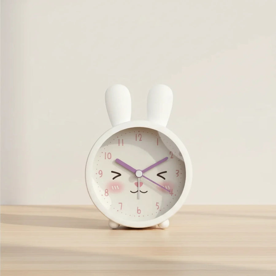Réveil enfant lapin rond