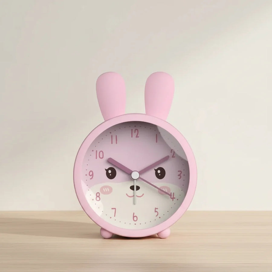 Réveil enfant lapin rond