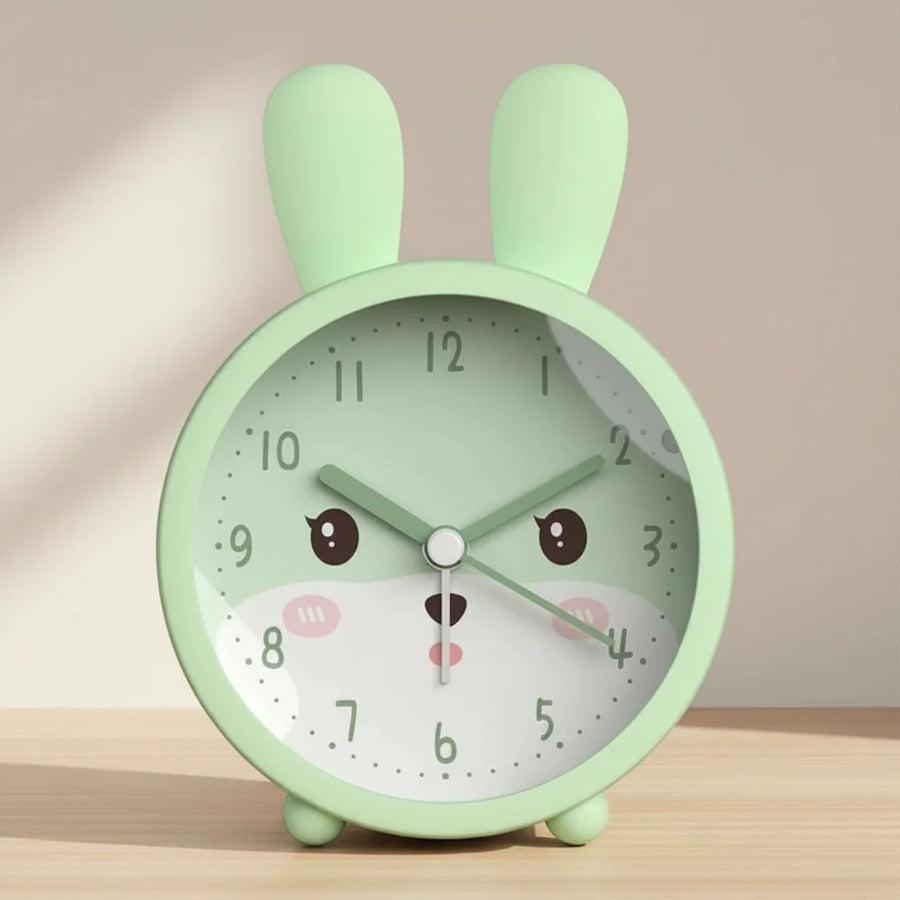 Réveil enfant lapin rond