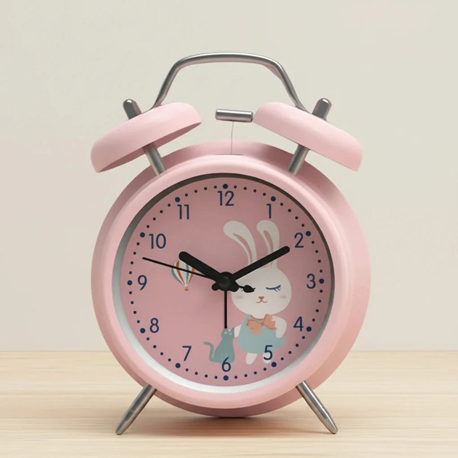 Réveil enfant lapin rose