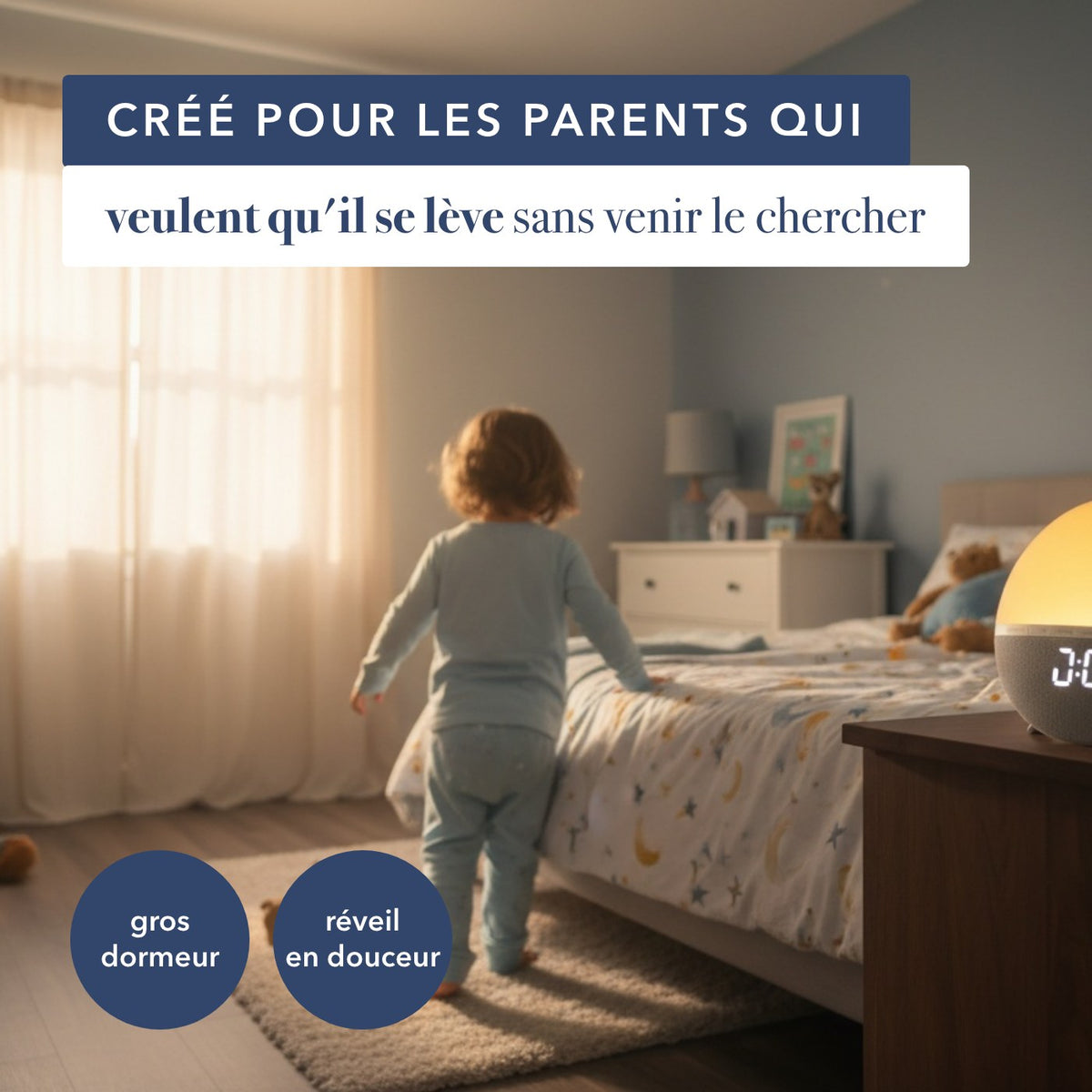 Réveil enfant simulateur d'aube éducatif : pour quels parents il est fait