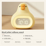 Réveil enfant veilleuse canard