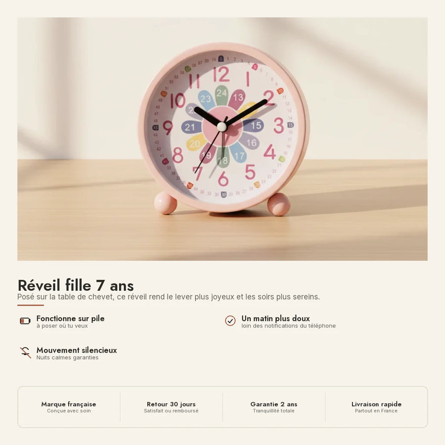 Réveil fille 7 ans
