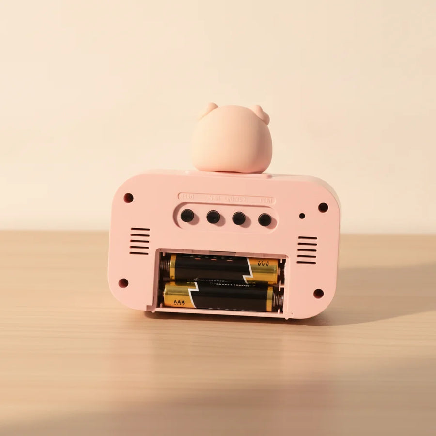 Réveil fille rose poudré 10 ans