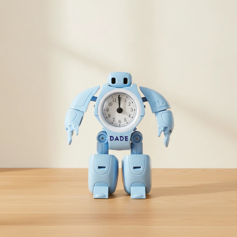 Réveil garçon robot analogique