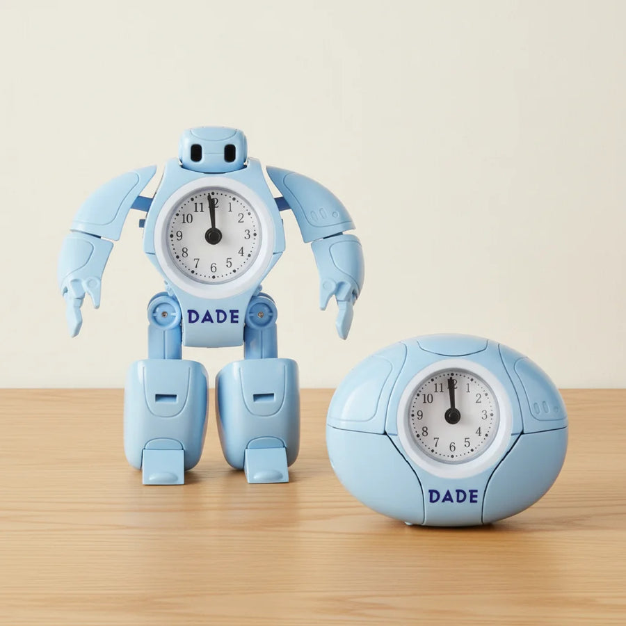 Réveil garçon robot analogique