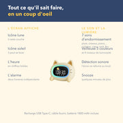 Tout ce que fait le réveil jour nuit enfant chat
