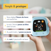 Comment utiliser le réveil jour nuit pour enfant en quatre étapes