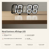 Réveil lumineux affichage LED