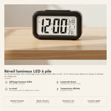 Réveil lumineux LED à pile