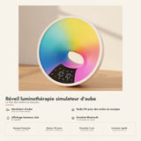Réveil luminothérapie simulateur d'aube