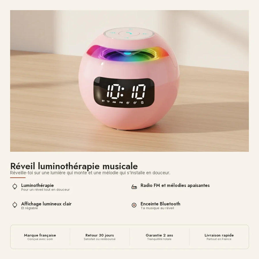 Réveil luminothérapie musicale