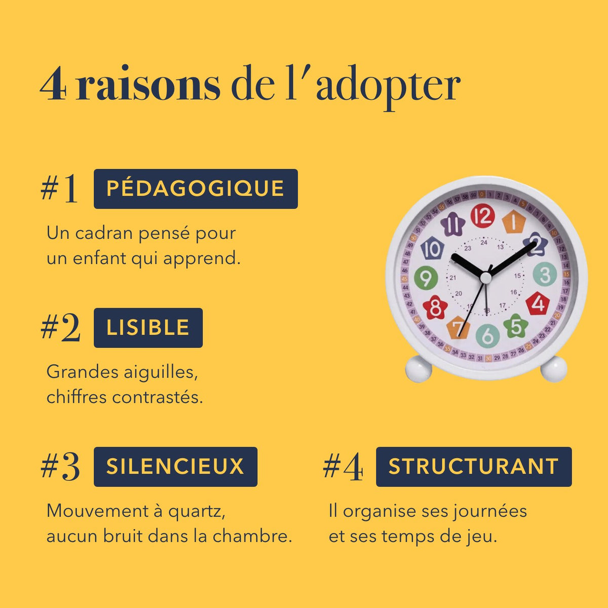 Quatre raisons d'adopter le réveil pédagogique enfant