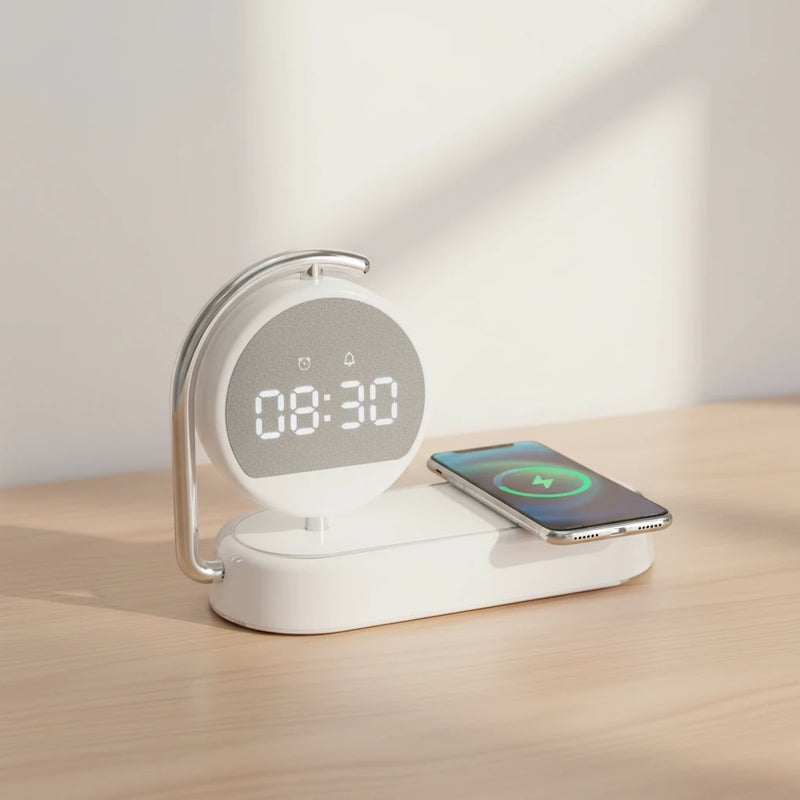 Réveil simulateur d'aube chargeur induction