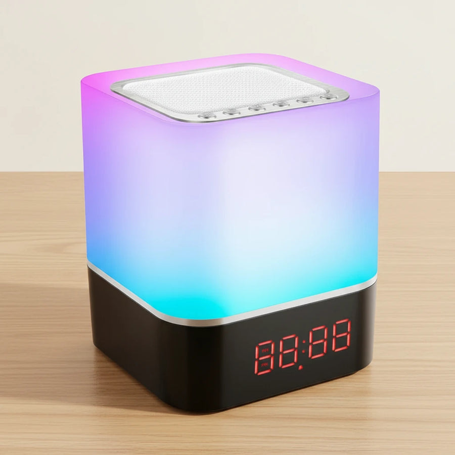Réveil veilleuse multicolore