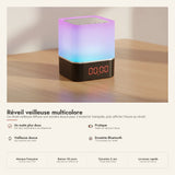 Réveil veilleuse multicolore